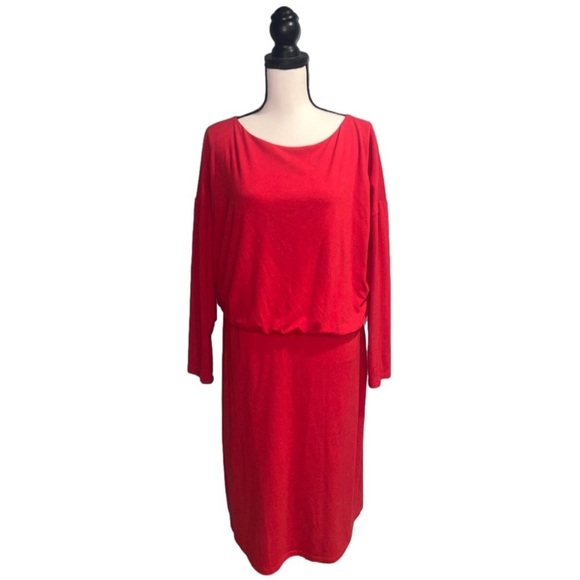 Ann Taylor Dresses & Skirts - Ann taylor- Red long sleeve dress
